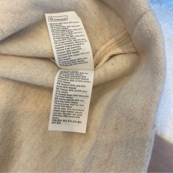 & Other Stories Blush Wool Blend Utility Style Jacket Size S - Picture 10 of 16